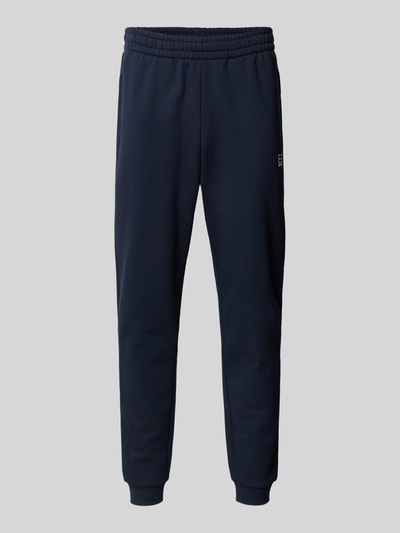 EA7 Emporio Armani Sweatbroek met elastische band Donkerblauw - 2