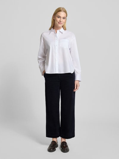 Marc O'Polo Spodnie sztruksowe o kroju regular fit z czystej bawełny Granatowy 1