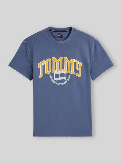 Tommy Jeans Regular Fit T-Shirt mit großem Logo-Print Dunkelblau 2