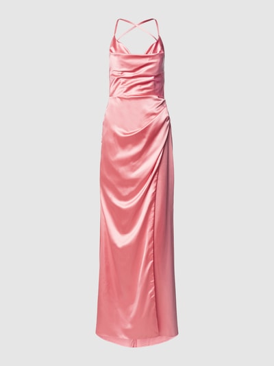 Laona Abendkleid in Wickel-Optik Apricot 2