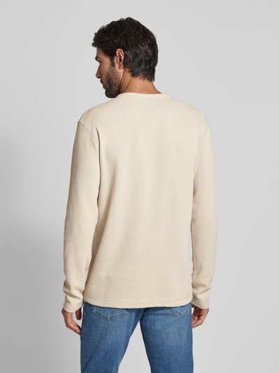 BOSS Orange Longsleeve mit Label-Stitching Modell 'Tempesto' Sand 5