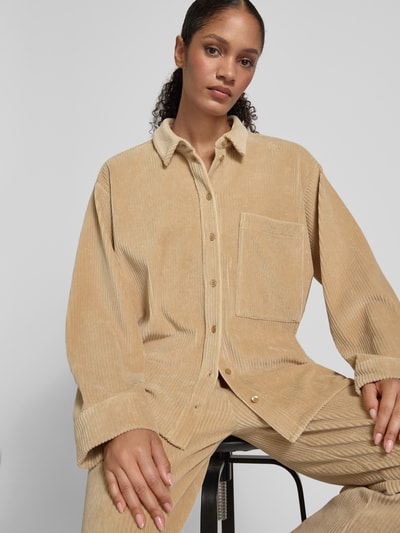 JAKE*S STUDIO WOMAN Hemdbluse mit Knopfleiste Camel 3