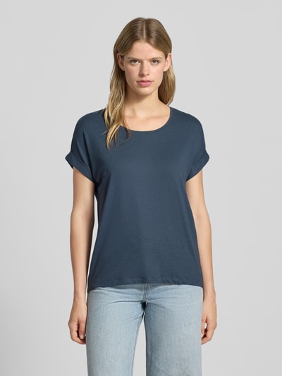 Only Relaxed Fit T-Shirt aus Viskose-Mix Modell 'MOSTER' Rauchblau 4