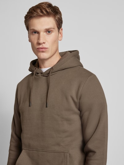 Only & Sons Hoodie met licht verbrede schouders, model 'CERES LIFE' Chocoladebruin - 3