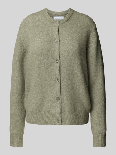 Samsøe Samsøe Cardigan mit Rundhalsausschnitt Modell 'NOR' Oliv 2