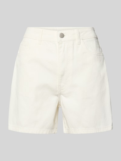 Produktfoto, Regular Fit Jeansshorts aus Baumwoll-Mix Modell 'ABBI' von Pieces in heller Denim-Optik, 5-Pocket-Design, glatte Textur