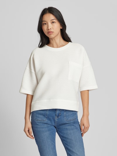 OPUS Sweatshirt met 1/2-mouwen, model 'Gandro' Wit - 4