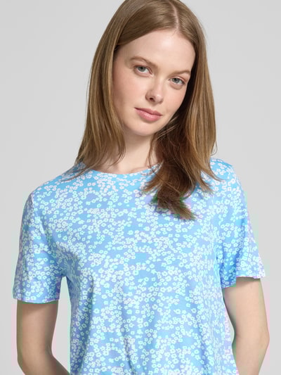 Tom Tailor Denim T-shirt o kroju regular fit z wiązanym detalem Jasnoniebieski 3