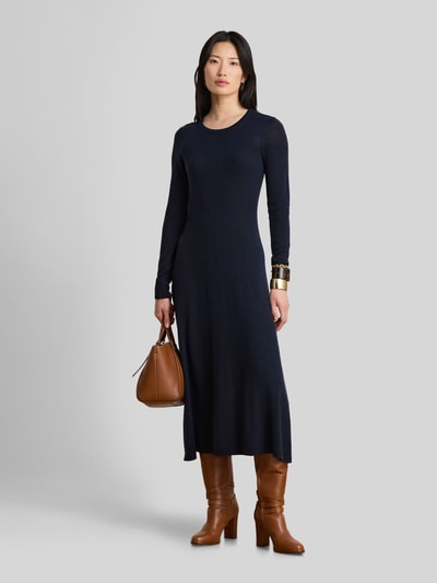 Lauren Ralph Lauren A-lijn vrijetijdsjurk van pure wol model 'VORLEY' Marineblauw - 1