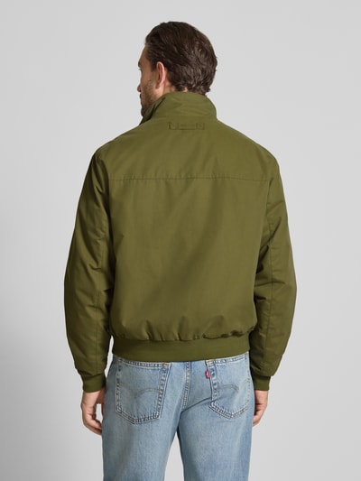 Gant Jacke mit Stehkragen und Label-Stitching Oliv 5