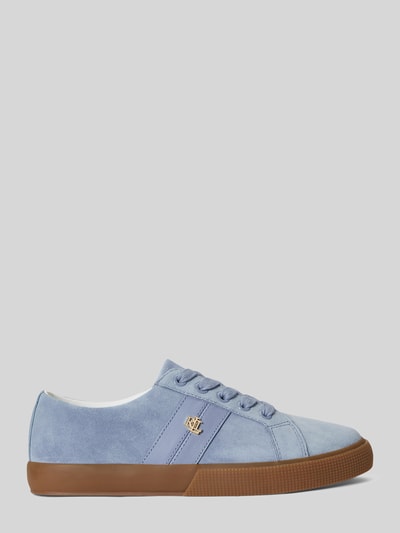 Lauren Ralph Lauren Sneaker aus echtem Veloursleder mit Logo-Detail Hellblau 2