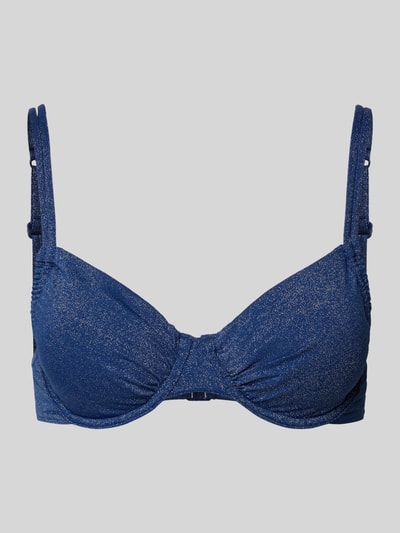 LASCANA Bikinitop met plooien Donkerblauw - 1