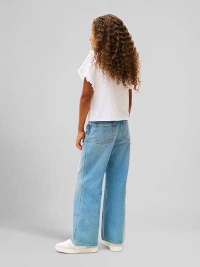 Tommy Hilfiger Teens Relaxed Fit T-Shirt aus Baumwoll-Mix mit Rüschen-Details Weiss 5