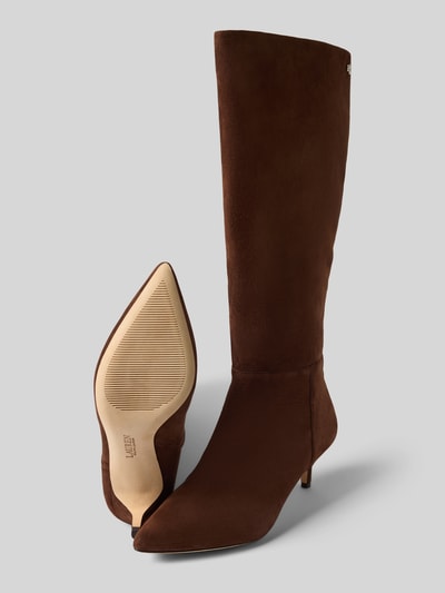 Lauren Ralph Lauren Laarzen van echt leer, model 'Mckay' Donkerbruin - 4