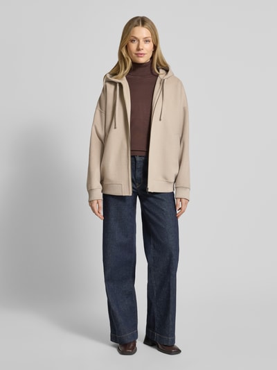 Drykorn Oversized sweatjack met capuchon, model 'DUNSTONE' Zand - 1