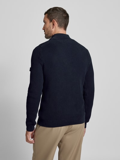 JOOP! Jeans Strickpullover mit Troyer-Kragen Marine 5