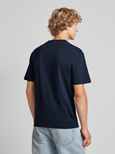 Jack & Jones T-Shirt mit Rundhalsausschnitt Modell 'JORVESTERBRO' Dunkelblau 5