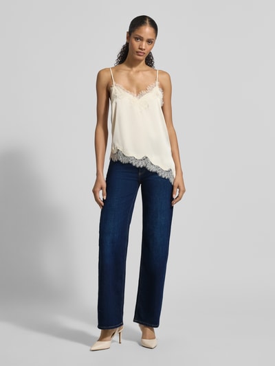 GUESS Wide leg jeans met steekzakken Donkerblauw - 1