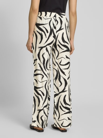 Vila Loose Fit Stoffhose mit Strukturmuster Modell 'CLO' Offwhite 5