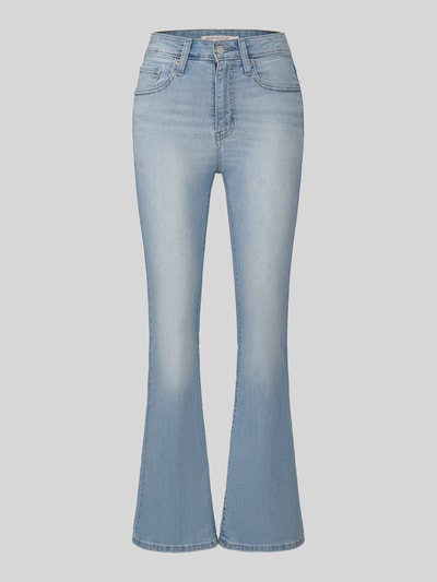 Levi's® 300 Slim Fit Bootcut-Jeans aus Baumwoll-Mix Modell '725®' Hellblau 2