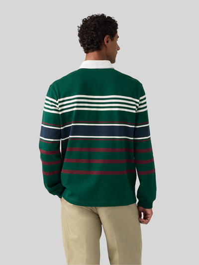 Levi's® Relaxed Fit Poloshirt aus reiner Baumwolle Modell 'STRIPPED RUGBY' Marine 5