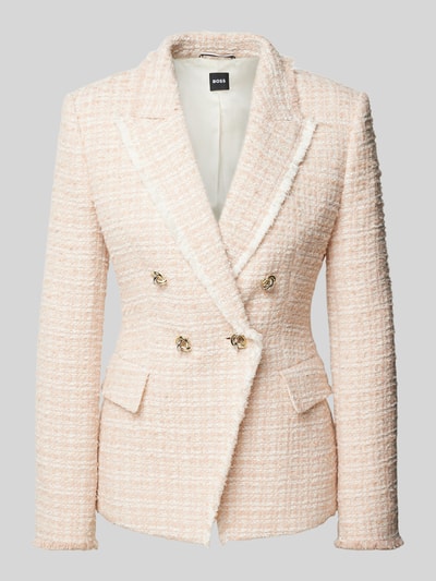 BOSS Blazer mit Strukturmuster Modell 'Jia' Hellrosa 1