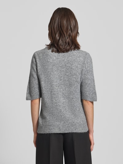 B.Young Bluzka o kroju regular fit z efektem dzianiny model ‘Omea’ Średnioszary melanż 5