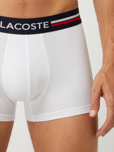 Lacoste Trunks mit elastischem Logo-Bund im 3er-Pack Marine 6