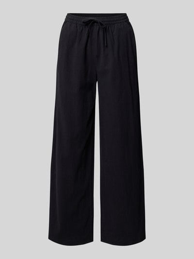 Soyaconcept Wide Leg Stoffhose mit verkürztem Schnitt Modell 'CISSIE' BLACK 2