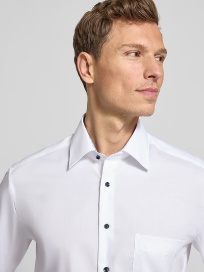 ETERNA Comfort Fit Businesshemd mit Knopfleiste Weiss 3