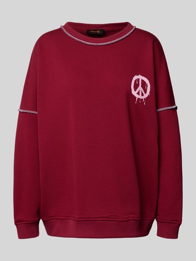 miss goodlife Sweatshirt met motiefprint en ronde hals Bordeaux - 2