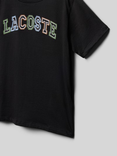 Lacoste Regular Fit T-Shirt aus reiner Baumwolle Black 2