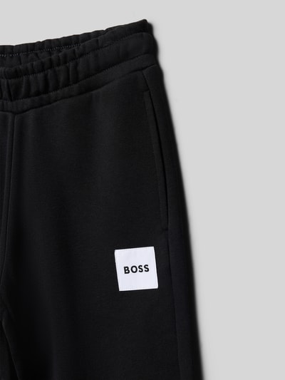 Produktfoto, Regular Fit Sweatpants aus Baumwoll-Mix von BOSS, efekt: jednolity kolor, naszywka z logo, elastyczny ściągacz, wpuszczane kieszenie, wykończenie materiału: dzianina dresowa, mieszanka bawełny