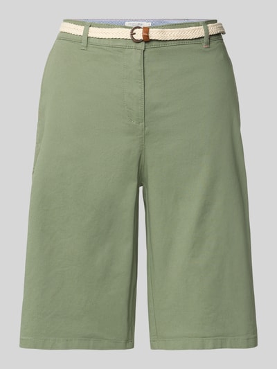 Christian Berg Woman Bermudas mit Gürtel und französischen Eingrifftaschen Schilf 2