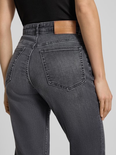 Marc O'Polo Flared Fit High Rise Jeans aus Baumwoll-Mix Modell 'KIRUNA' Anthrazit 3