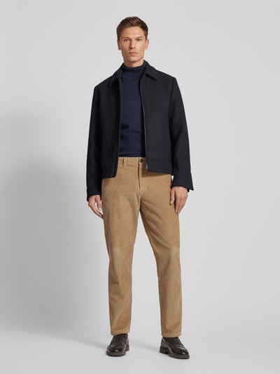 SELECTED HOMME Straight fit broek van corduroy, model 'MILES' Zand - 1