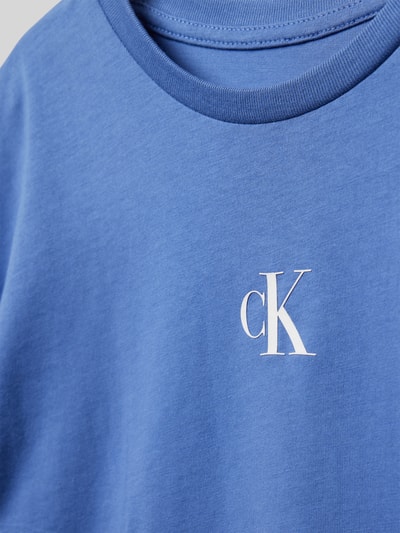 Calvin Klein Jeans T-shirt z nadrukiem z logo Fioletowy 2