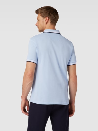 BOSS Green Regular Fit Poloshirt mit Label-Stitching Modell 'Paddy' Blau 5