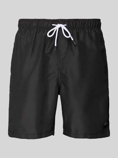 Shiwi Regular Fit Badehose mit Label-Patch Modell 'Mike' Black 1