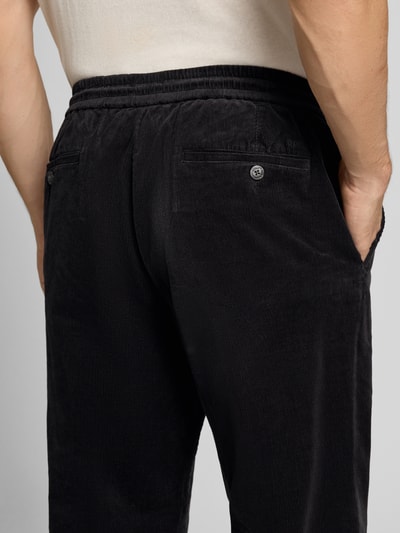 MCNEAL Regular fit corduroy broek met tunnelkoord Zwart - 3