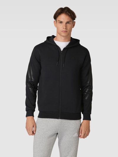 ADIDAS SPORTSWEAR Sweatjacke mit Label-Detail Black 4