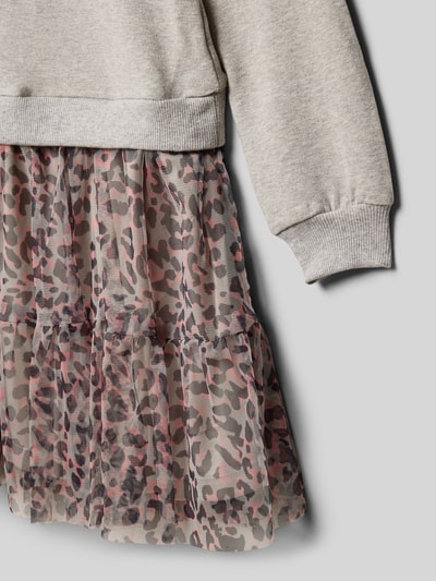 Happy Girls Sweatkleid mit Tüll Mittelgrau Melange 2