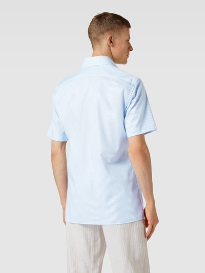 OLYMP Slim fit zakelijk overhemd met streepmotief Bleu - 5