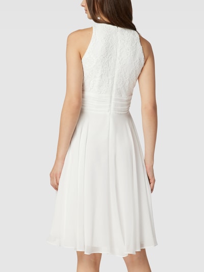 V.M. Cocktailkleid mit Zierbesatz Offwhite 5