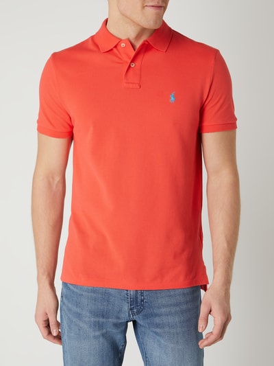 Polo Ralph Lauren Custom slim fit poloshirt van piqué Rood - 4