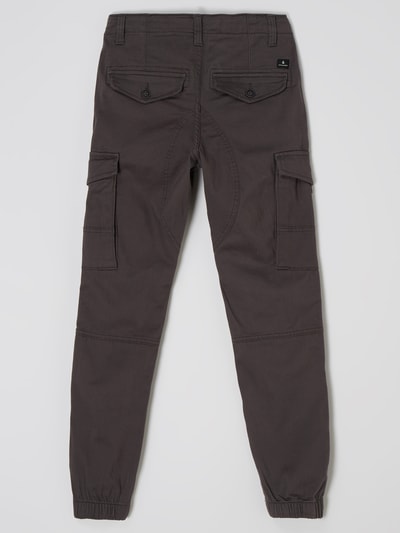 Jack & Jones Spodnie cargo o kroju slim fit z dodatkiem streczu model ‘Paul’  Antracytowy 3