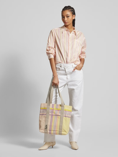 Lala Berlin Shopper aus reiner Baumwolle Pink Melange 1