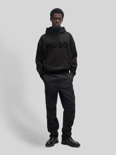 HUGO Oversized hoodie van puur katoen, model 'DITCHLE' Zwart - 1