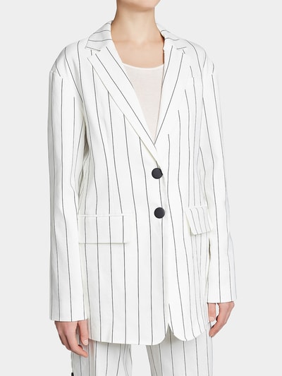 Tibi Blazer mit Leinen Ecru 2