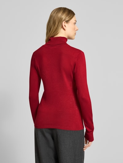 ICHI Strickpullover mit Rollkragen Modell 'MAFA' Rot 5